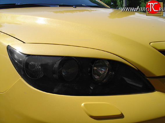 1 149 р. Реснички Sport  Mazda 3/Axela  BK (2003-2009) дорестайлинг седан, рестайлинг, хэтчбэк (Неокрашенные)  с доставкой в г. Кемерово