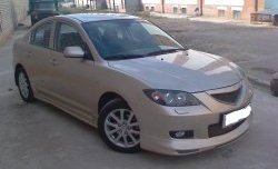 4 999 р. Накладка на передний бампер Style  Mazda 3/Axela  BK (2003-2006) дорестайлинг седан (Неокрашенная)  с доставкой в г. Кемерово. Увеличить фотографию 16