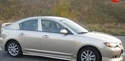 4 099 р. Пороги накладки Sport  Mazda 3/Axela  BK (2003-2009) дорестайлинг седан, дорестайлинг, хэтчбэк, рестайлинг седан, рестайлинг, хэтчбэк (Неокрашенные)  с доставкой в г. Кемерово. Увеличить фотографию 4