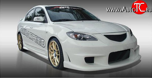 619 р. Реснички Mazda-Speed Mazda 3/Axela BK дорестайлинг седан (2003-2006) (Неокрашенные)  с доставкой в г. Кемерово