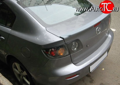 3 099 р. Спойлер Style  Mazda 3/Axela  BK (2003-2006) дорестайлинг седан (Неокрашенный)  с доставкой в г. Кемерово