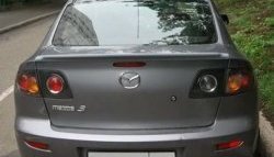 3 099 р. Спойлер Style  Mazda 3/Axela  BK (2003-2006) дорестайлинг седан (Неокрашенный)  с доставкой в г. Кемерово. Увеличить фотографию 3