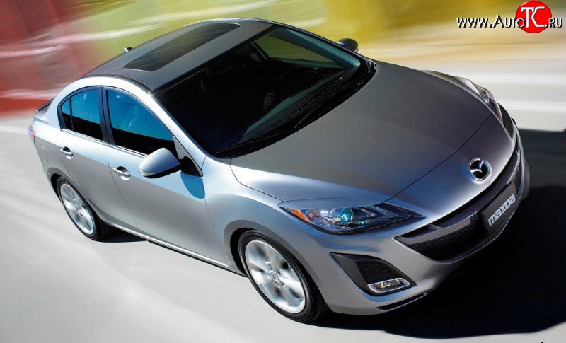 1 099 р. Реснички Sport  Mazda 3/Axela  BL (2009-2013) дорестайлинг седан, дорестайлинг, хэтчбэк 5 дв., рестайлинг седан, рестайлинг, хэтчбэк (Неокрашенные)  с доставкой в г. Кемерово
