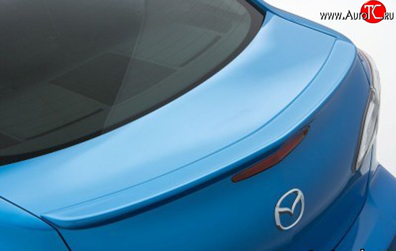 3 399 р. Лип спойлер Sport  Mazda 3/Axela  BL (2009-2013) дорестайлинг седан, рестайлинг седан (Неокрашенный)  с доставкой в г. Кемерово
