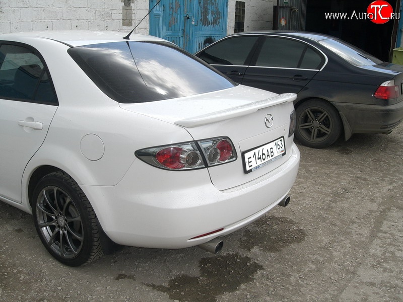 4 899 р. Спойлер GTI со стоп-сигналом  Mazda 6  GG (2002-2005) седан дорестайлинг (Неокрашенный)  с доставкой в г. Кемерово