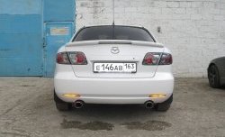 4 899 р. Спойлер GTI со стоп-сигналом  Mazda 6  GG (2002-2005) седан дорестайлинг (Неокрашенный)  с доставкой в г. Кемерово. Увеличить фотографию 2