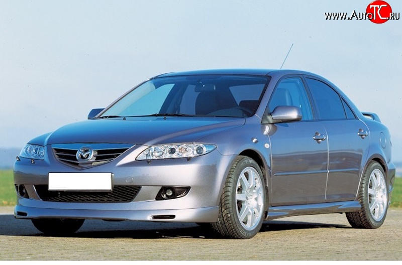 9 499 р. Накладка переднего бампера ATH Mazda 6 GG лифтбэк дорестайлинг (2002-2005)  с доставкой в г. Кемерово