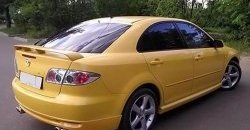 8 149 р. Пороги накладки AERO  Mazda 6 ( GG,  GG, GY) (2002-2008) лифтбэк дорестайлинг, седан дорестайлинг, универсал дорестайлинг, лифтбэк рестайлинг, седан рестайлинг, универсал рестайлинг (Неокрашенные)  с доставкой в г. Кемерово. Увеличить фотографию 2