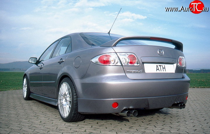 9 499 р. Накладка заднего бампера ATH Mazda 6 GG седан дорестайлинг (2002-2005)  с доставкой в г. Кемерово