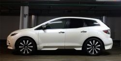 13 949 р. Пороги и накладки дверей One&Only  Mazda CX-7  ER (2006-2010) дорестайлинг (Неокрашенные)  с доставкой в г. Кемерово. Увеличить фотографию 1