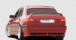 4 049 р. Накладка заднего бампера Rieger Mercedes-Benz C-Class W202 дорестайлинг седан (1993-1997)  с доставкой в г. Кемерово. Увеличить фотографию 4