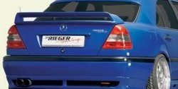 4 049 р. Накладка заднего бампера Rieger Mercedes-Benz C-Class W202 дорестайлинг седан (1993-1997)  с доставкой в г. Кемерово. Увеличить фотографию 5