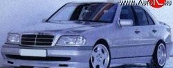 3 599 р. Пороги накладки Rieger Mercedes-Benz C-Class S202 дорестайлинг универсал (1992-1997)  с доставкой в г. Кемерово. Увеличить фотографию 2
