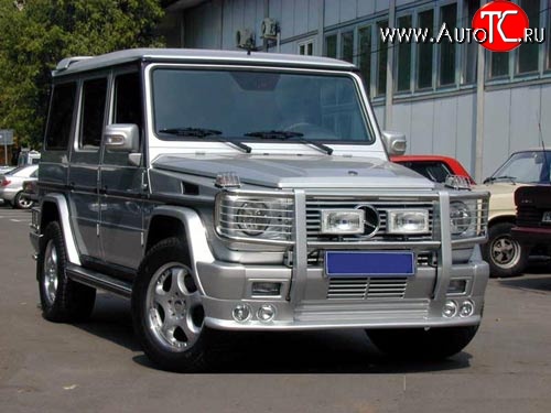 15 699 р. Накладка переднего бампера AMG Mercedes-Benz G class W463 5 дв. дорестайлинг (1989-1994) (Неокрашенная)  с доставкой в г. Кемерово