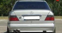 4 299 р. Накладка заднего бампера GT Dynamics Mercedes-Benz E-Class W124 седан дорестайлинг (1984-1993) (Неокрашенная)  с доставкой в г. Кемерово. Увеличить фотографию 2