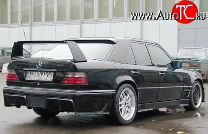 7 849 р. Накладка заднего бампера Storm Mercedes-Benz E-Class W124 седан дорестайлинг (1984-1993) (Неокрашенная)  с доставкой в г. Кемерово