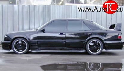 5 949 р. Пороги накладки Storm Mercedes-Benz E-Class W124 седан дорестайлинг (1984-1993) (Неокрашенные)  с доставкой в г. Кемерово