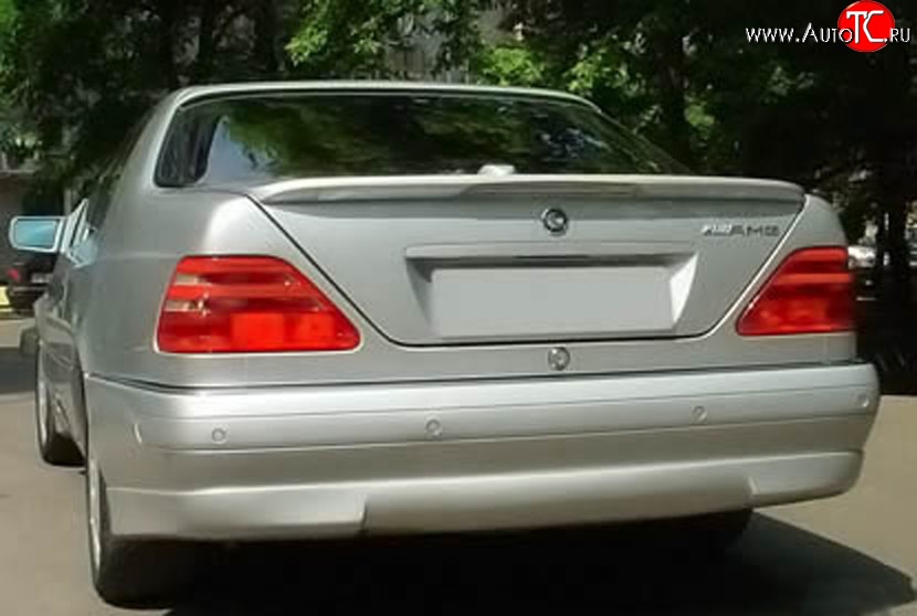 11 399 р. Накладка заднего бампера AMG Mercedes-Benz S class W140 Купе (1991-1998) (Неокрашенная)  с доставкой в г. Кемерово