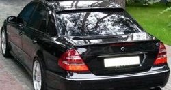 2 799 р. Козырёк AMG на заднее лобовое стекло автомобиля Mercedes-Benz E-Class W211 дорестайлинг седан (2002-2006) (Неокрашенный)  с доставкой в г. Кемерово. Увеличить фотографию 2
