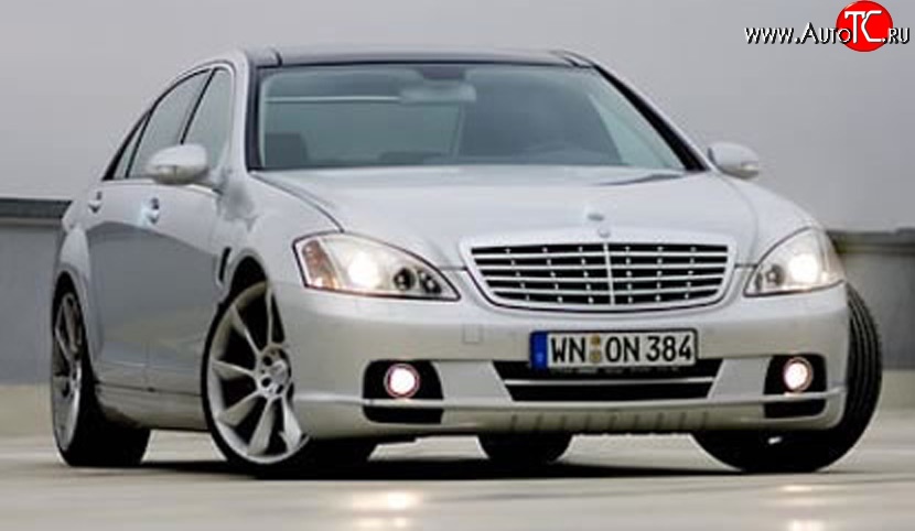 16 049 р. Передний бампер LORINSER Mercedes-Benz S class W221 (2006-2013) (Неокрашенный)  с доставкой в г. Кемерово