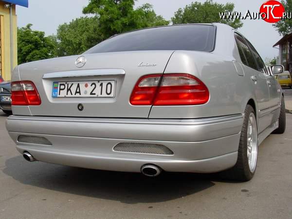 8 149 р. Задний бампер Lorinzer Mercedes-Benz E-Class W210 дорестайлинг седан (1996-1999) (Неокрашенный)  с доставкой в г. Кемерово