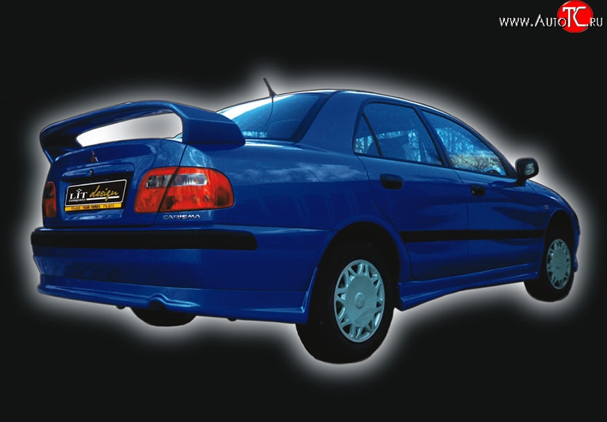 4 149 р. Накладка заднего бампера GT Dynamics (седан или хэтчбек) Mitsubishi Carisma (1999-2004) (Неокрашенная)  с доставкой в г. Кемерово