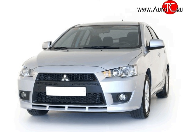 22 899 р. Передний бампер Standart Plus Mitsubishi Lancer 10 CY хэтчбэк дорестайлинг (2007-2010) (Неокрашенный)  с доставкой в г. Кемерово