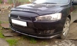 Накладка переднего бампера Elegance Mitsubishi Lancer 10 CY седан дорестайлинг (2007-2010)