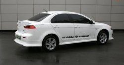 699 р. Комплект ресничек задних фонарей Mitsubishi Global-Tuning  Mitsubishi Lancer  10 CY (2007-2017) седан дорестайлинг, седан рестайлинг (Неокрашенные)  с доставкой в г. Кемерово. Увеличить фотографию 1