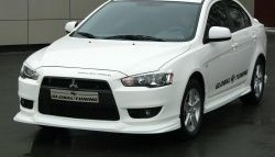 Накладка переднего бампера Mitsubishi global-Tuning Mitsubishi Lancer  10 CY (2007-2017) седан дорестайлинг, хэтчбэк дорестайлинг, седан рестайлинг, хэтчбек 5 дв рестайлинг