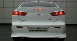 Накладка заднего бампера Mitsubishi Global-Tuning Mitsubishi Lancer  10 CY (2007-2017) седан дорестайлинг, седан рестайлинг