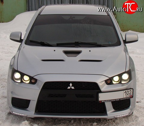 25 199 р. Передняя оптика Evo  Mitsubishi Lancer  10 CY (2007-2017) седан дорестайлинг, хэтчбэк дорестайлинг, седан рестайлинг, хэтчбек 5 дв рестайлинг  с доставкой в г. Кемерово
