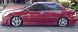 5 899 р. Пороги накладки Accolade на Mitsubishi Lancer 9 CS универсал 1-ый рестайлинг (2003-2005) (Неокрашенные)  с доставкой в г. Кемерово. Увеличить фотографию 2