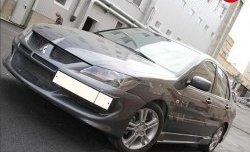 15 999 р. Передний бампер Evo  Mitsubishi Lancer  9 CS (2003-2009) седан 1-ый рестайлинг, универсал 1-ый рестайлинг, седан 2-ой рестайлинг, универсал 2-ой рестайлинг (Без сетки, Неокрашенный)  с доставкой в г. Кемерово. Увеличить фотографию 1