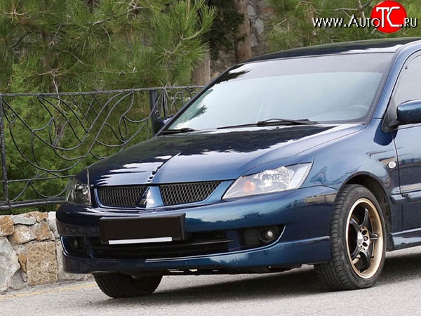 5 749 р. Накладка переднего бампера Sport 2.0  Mitsubishi Lancer  9 CS (2005-2009) седан 2-ой рестайлинг, универсал 2-ой рестайлинг (Неокрашенная)  с доставкой в г. Кемерово
