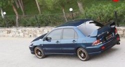5 399 р. Накладка заднего бампера Sport 2.0 Mitsubishi Lancer 9 CS седан 1-ый рестайлинг (2003-2005) (Неокрашенная)  с доставкой в г. Кемерово. Увеличить фотографию 2