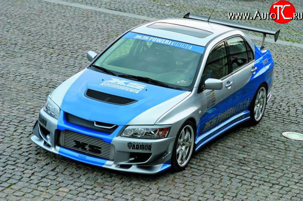 7 549 р. Пороги накладки XS на Mitsubishi Lancer Evolution 8 CT9A седан (2003-2005)  с доставкой в г. Кемерово