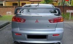 5 299 р. Накладка Zodiak V2 на задний бампер  Mitsubishi Lancer  10 CY (2007-2017) седан дорестайлинг, седан рестайлинг (Неокрашенная)  с доставкой в г. Кемерово. Увеличить фотографию 3