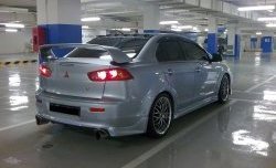 5 299 р. Накладка Zodiak V2 на задний бампер  Mitsubishi Lancer  10 CY (2007-2017) седан дорестайлинг, седан рестайлинг (Неокрашенная)  с доставкой в г. Кемерово. Увеличить фотографию 4