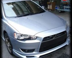 4 999 р. Накладка Zodiak на передний бампер  Mitsubishi Lancer  10 CY (2007-2017) седан дорестайлинг, хэтчбэк дорестайлинг, седан рестайлинг, хэтчбек 5 дв рестайлинг (Неокрашенная)  с доставкой в г. Кемерово. Увеличить фотографию 7