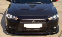 31 799 р. Пластиковый капот Evo  Mitsubishi Lancer  10 CY (2007-2017) седан дорестайлинг, хэтчбэк дорестайлинг, седан рестайлинг, хэтчбек 5 дв рестайлинг (Неокрашенный)  с доставкой в г. Кемерово. Увеличить фотографию 1