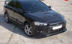 31 799 р. Пластиковый капот Evo Mitsubishi Lancer 10 CY седан дорестайлинг (2007-2010) (Неокрашенный)  с доставкой в г. Кемерово. Увеличить фотографию 5