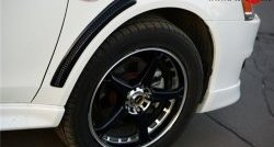 2 799 р. Комплект жабер на передние крылья Evo Mitsubishi Lancer 10 CY седан рестайлинг (2011-2017) (Неокрашенный)  с доставкой в г. Кемерово. Увеличить фотографию 2