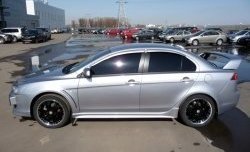 2 799 р. Комплект жабер на передние крылья Evo Mitsubishi Lancer 10 CY седан рестайлинг (2011-2017) (Неокрашенный)  с доставкой в г. Кемерово. Увеличить фотографию 4