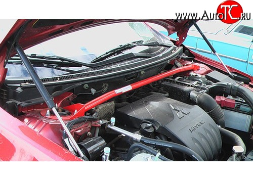 3 189 р. Растяжка передних стоек Sport Mitsubishi Lancer 10 CY седан рестайлинг (2011-2017)  с доставкой в г. Кемерово