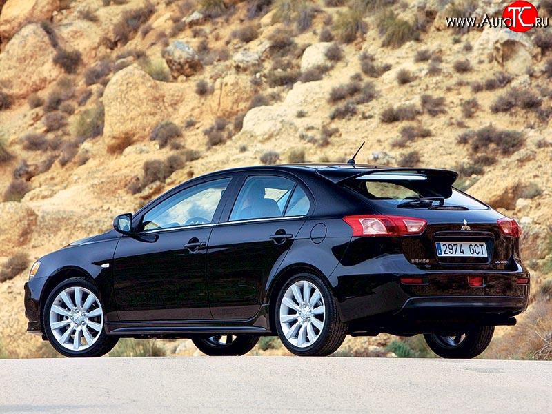 5 399 р. Верхний спойлер Sport 5D (хетчбек) Mitsubishi Lancer 10 CY хэтчбек 5 дв рестайлинг (2011-2017) (Неокрашенный)  с доставкой в г. Кемерово