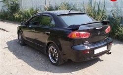3 899 р. Козырёк на заднее лобовое стекло Sport Mitsubishi Lancer 10 CY седан рестайлинг (2011-2017) (Неокрашенный)  с доставкой в г. Кемерово. Увеличить фотографию 2