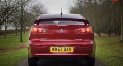 3 499 р. Задний бампер Стандарт Mitsubishi Lancer 10 CY седан дорестайлинг (2007-2010) (Неокрашенный)  с доставкой в г. Кемерово. Увеличить фотографию 2