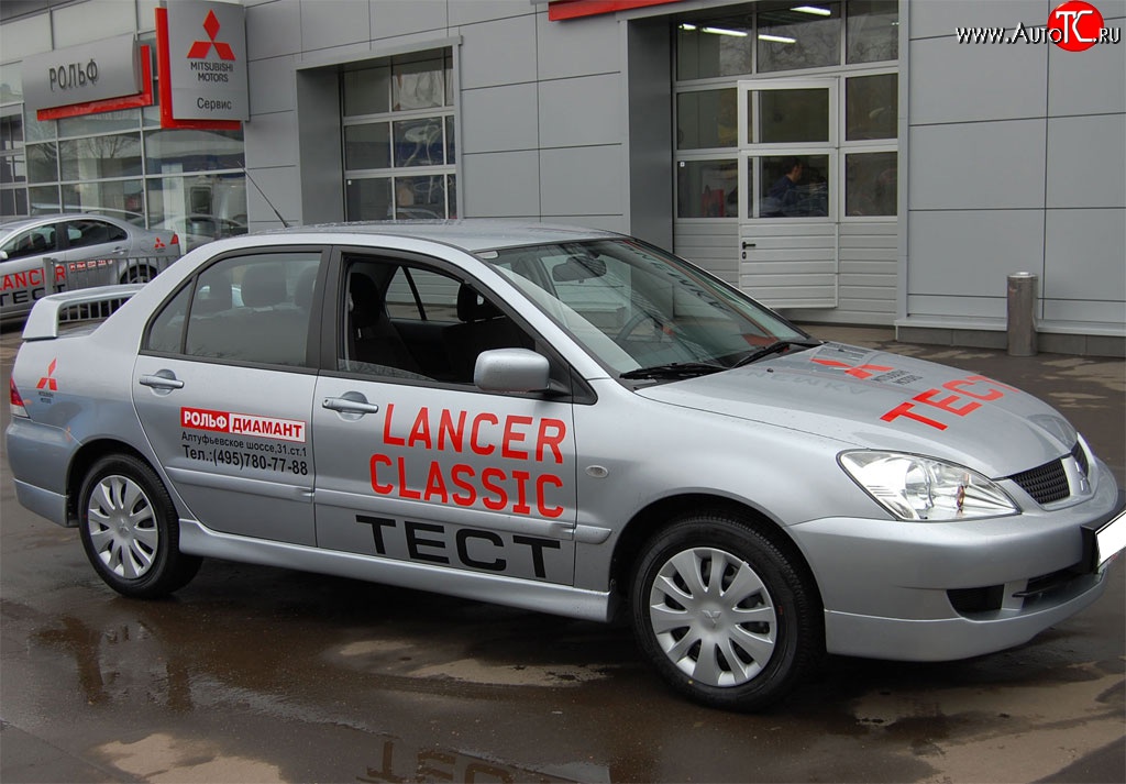 6 199 р. Пороги накладки GT Dynamics Mitsubishi Lancer 9 CS универсал 1-ый рестайлинг (2003-2005) (Неокрашенные)  с доставкой в г. Кемерово