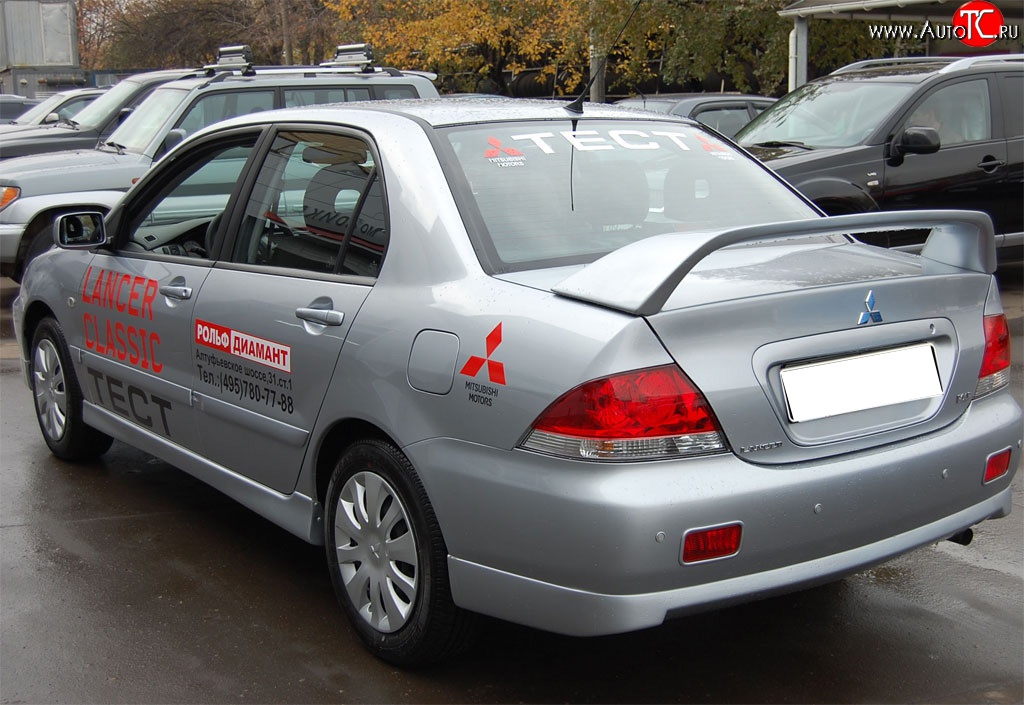 5 799 р. Спойлер GT Dynamics Mitsubishi Lancer 9 CS седан 1-ый рестайлинг (2003-2005) (Неокрашенный)  с доставкой в г. Кемерово